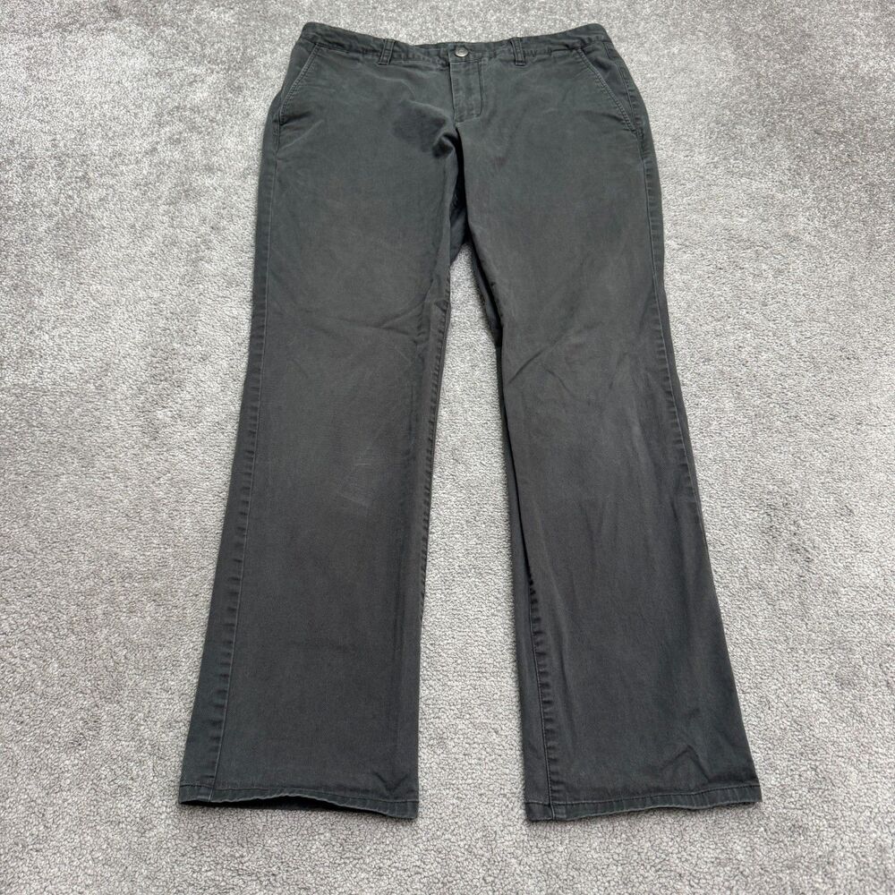Bonobos Slim Fit Chino Pants Mens 34x32 Gray Straight Leg Cotton Casual Preppy